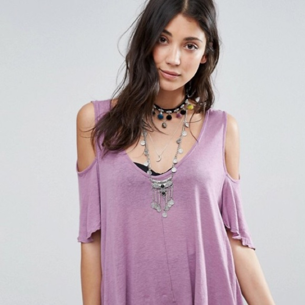 Free People Bittersweet Cold Shoulder Tee